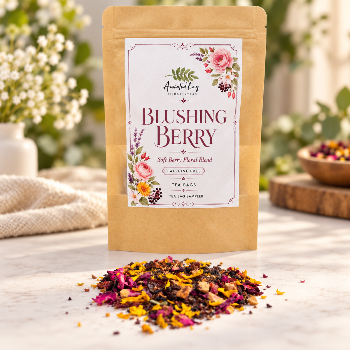 Blushing Berry | Soft Berry Floral Herbal Tea