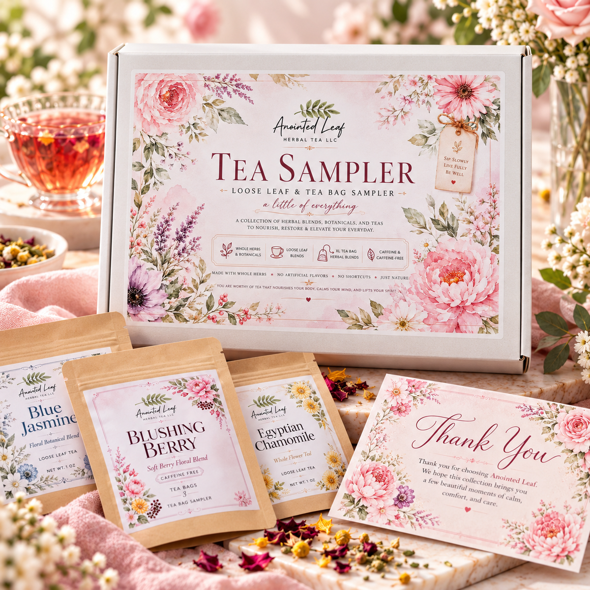 Anointed Leaf Tea Sampler Box