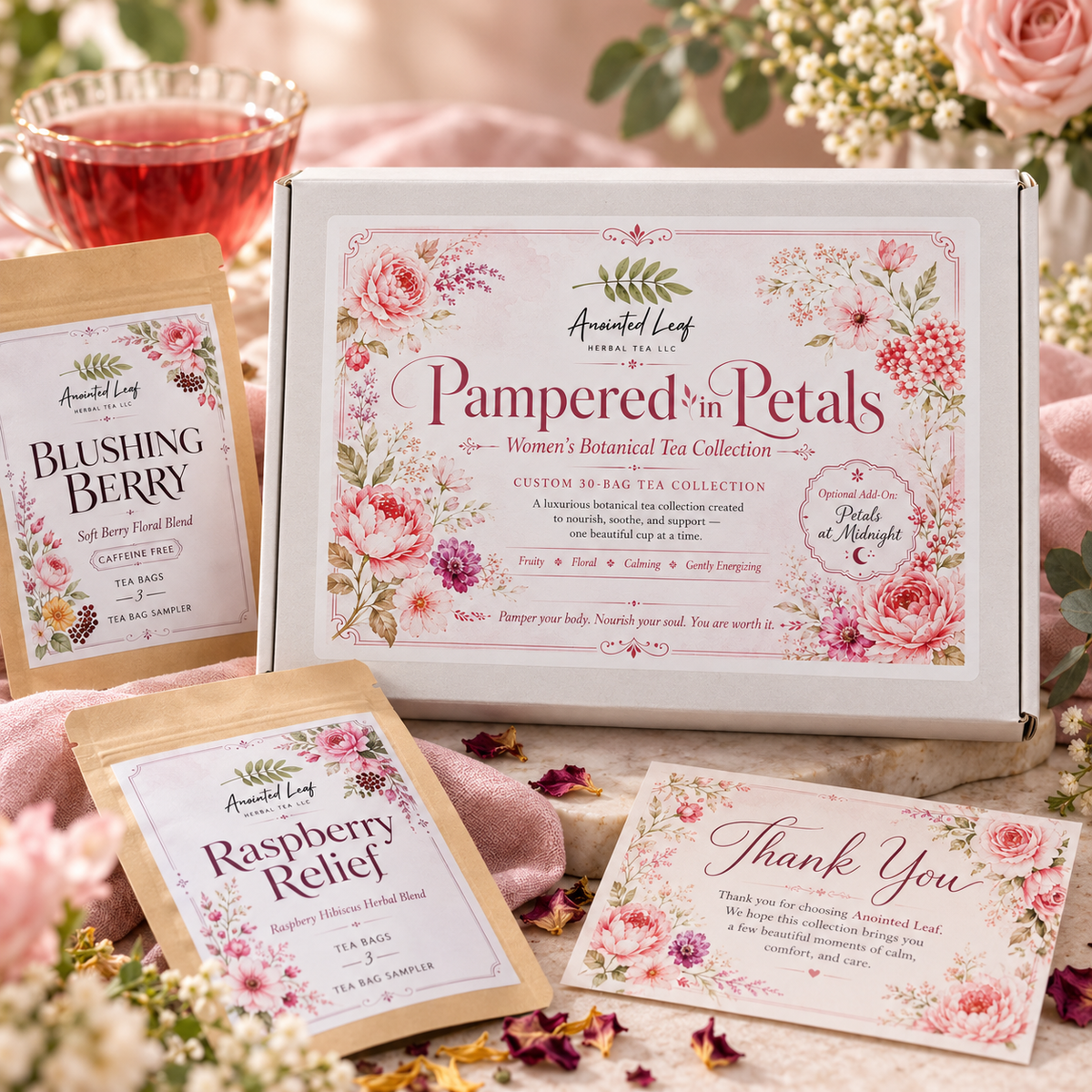 Pampered in Petals™ Women's Tea Gift Box